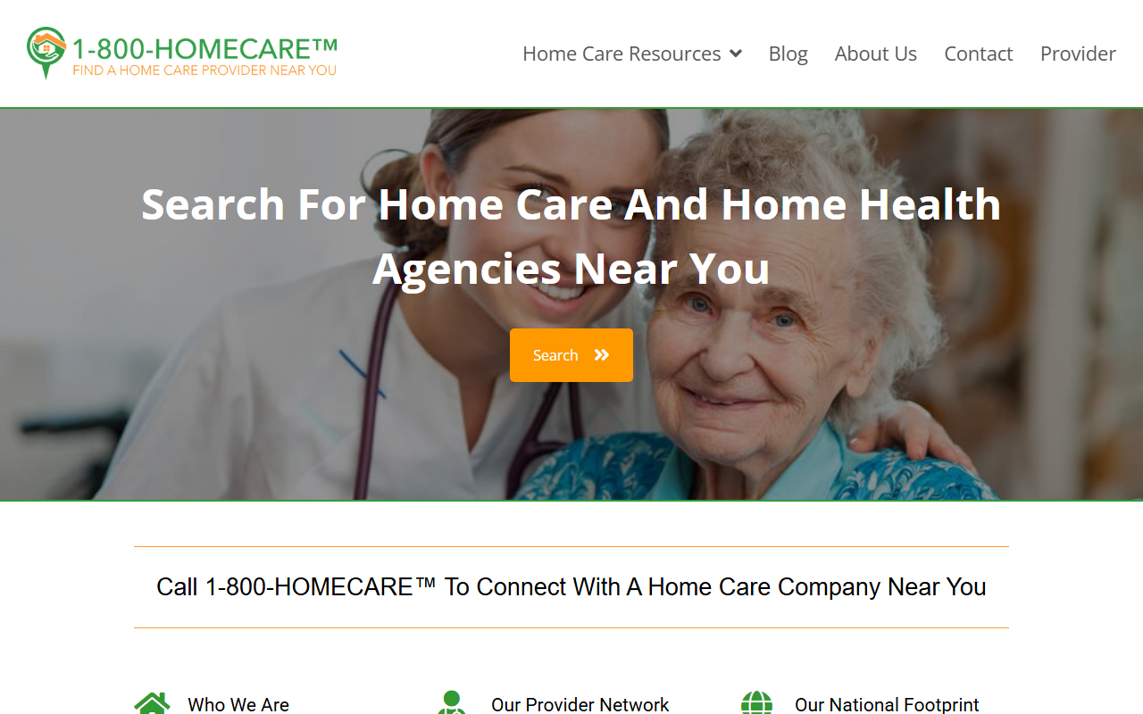 1800homecare.com screenshot