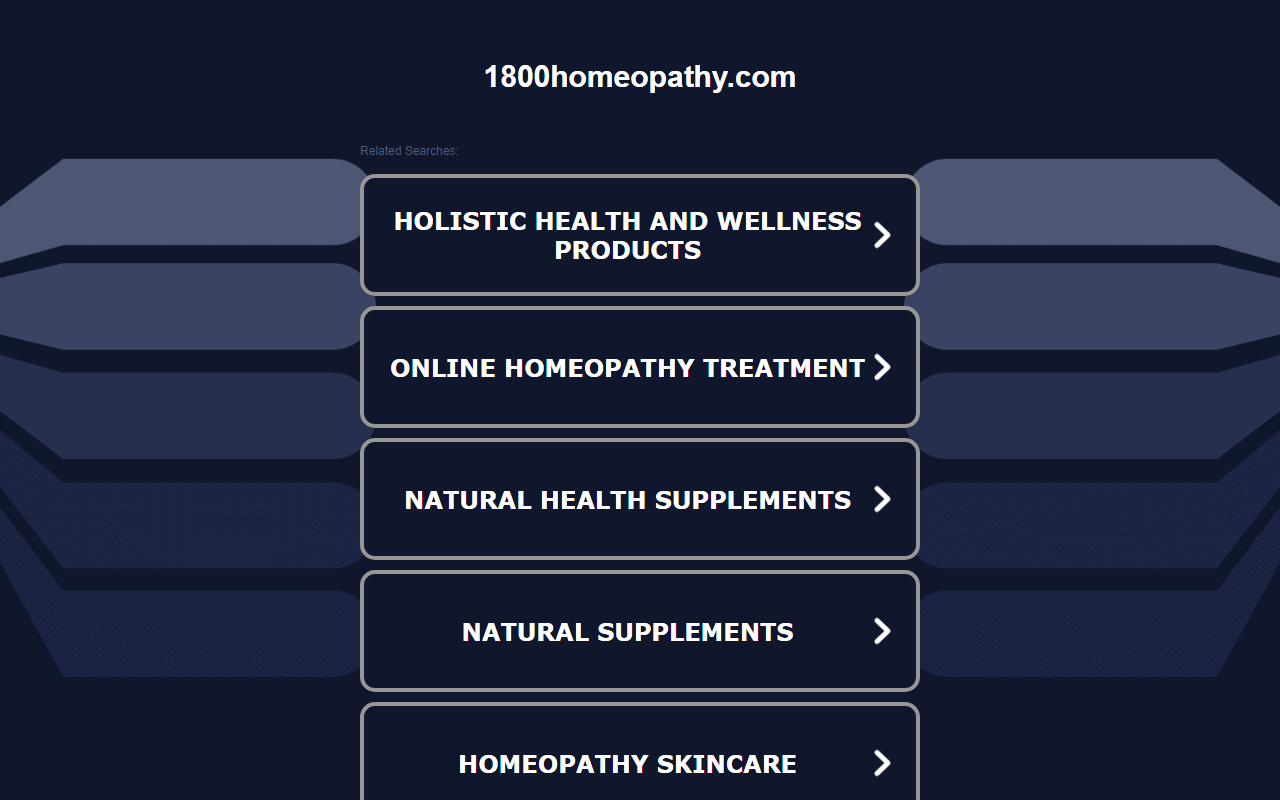 1800homeopathy.com screenshot