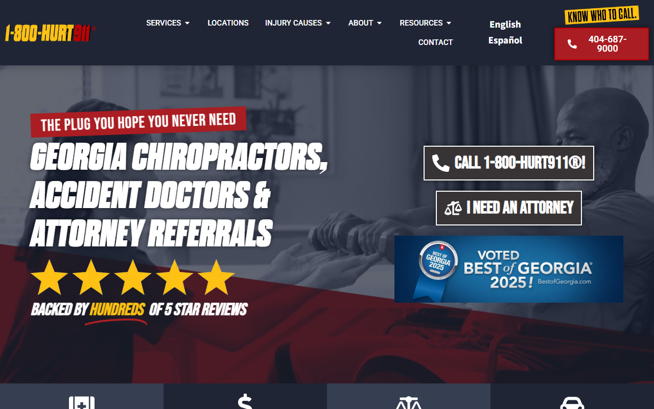 1800hurt911ga.com screenshot