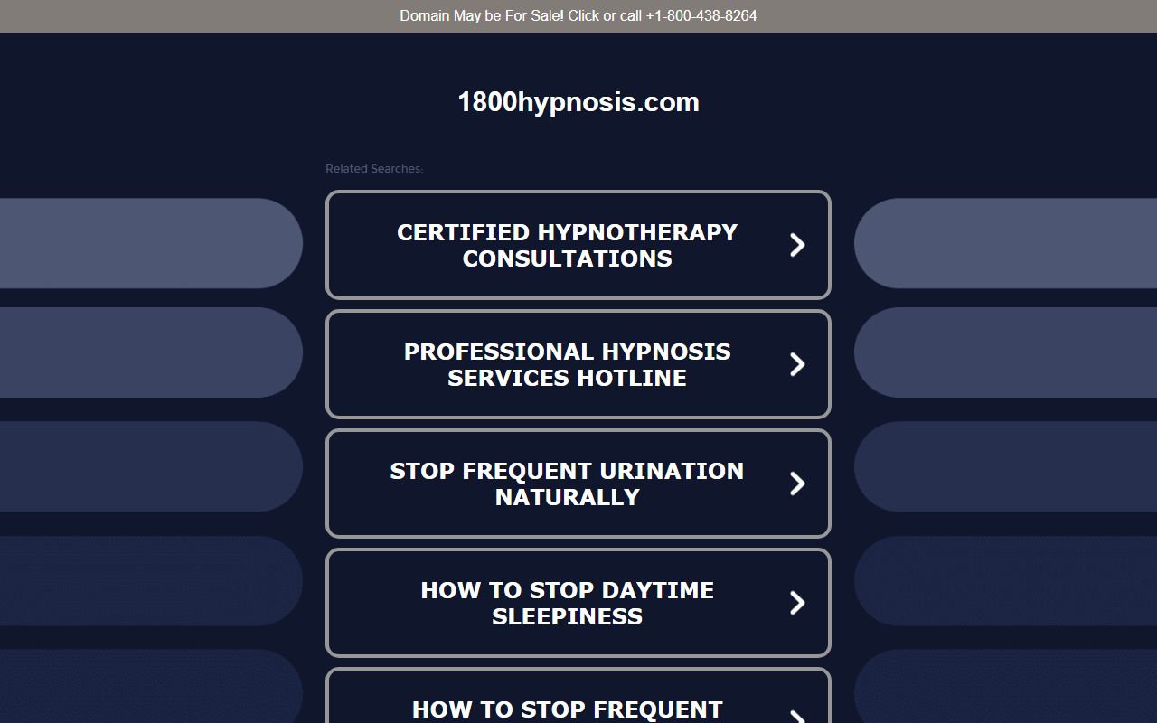 1800hypnosis.com screenshot
