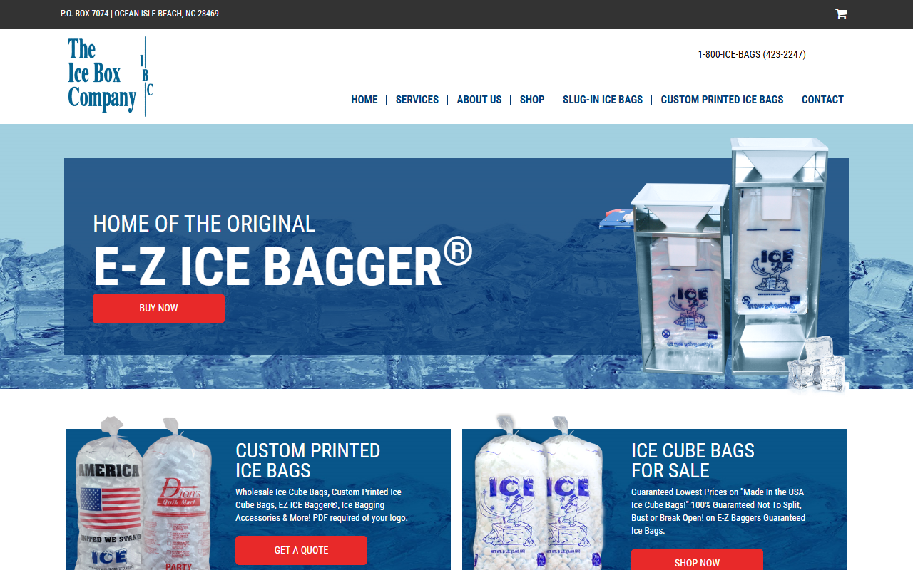 1800icebags.com screenshot