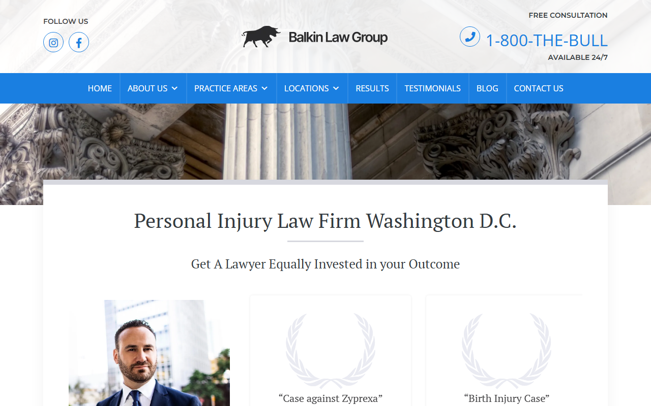 1800injured.com screenshot