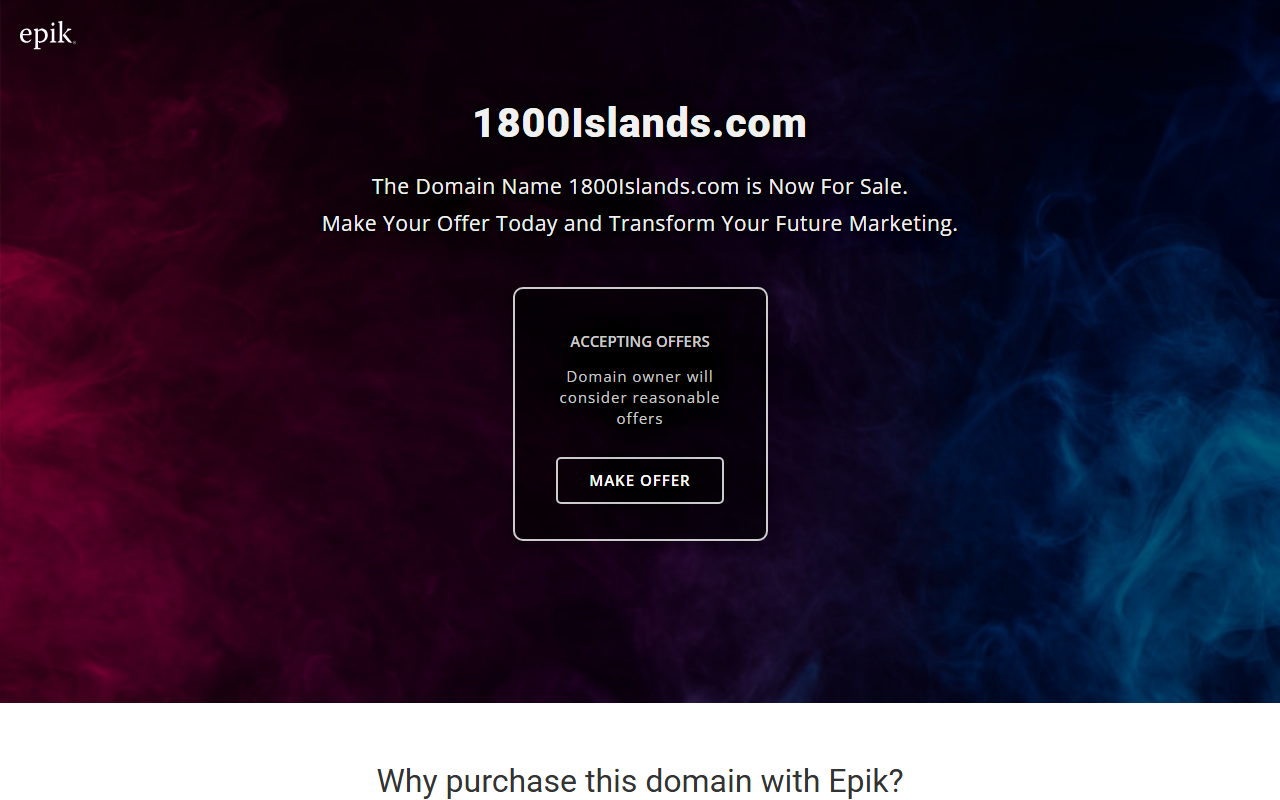 1800islands.com screenshot