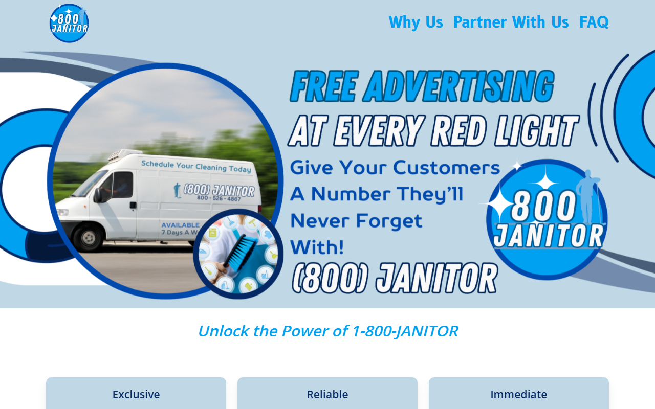 1800janitor.com screenshot