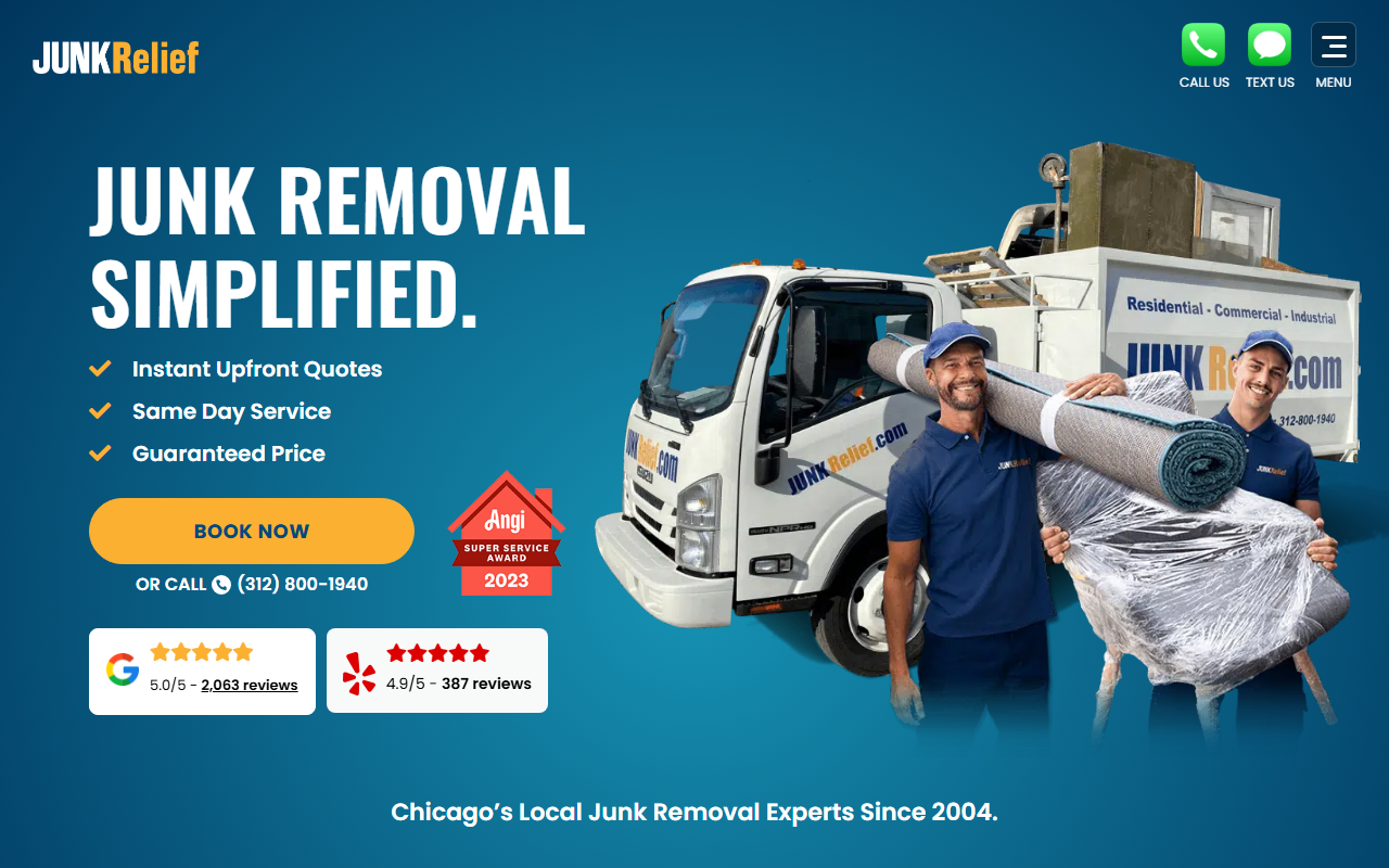 1800junkrelief.com screenshot