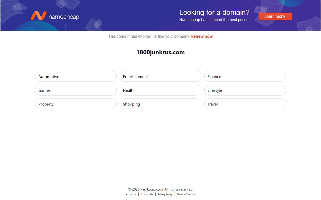 1800junkrus.com screenshot