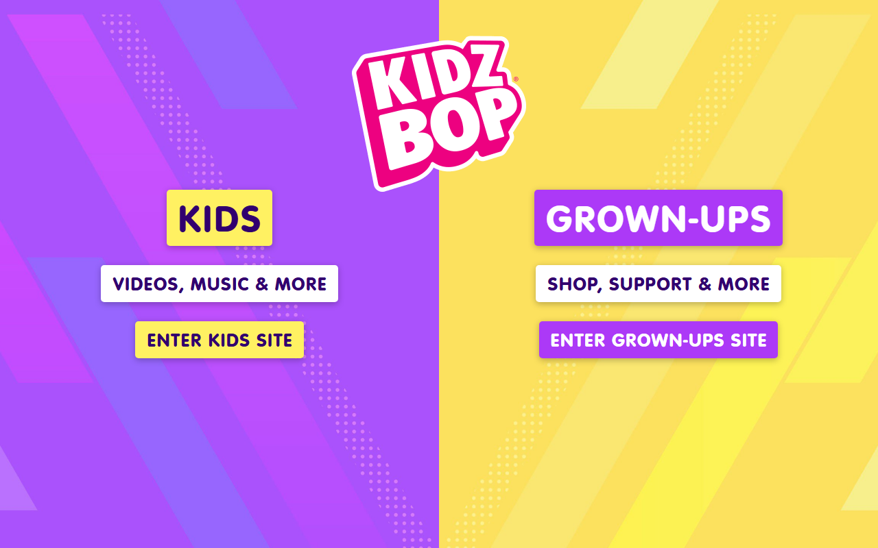 1800kidzbop.com screenshot