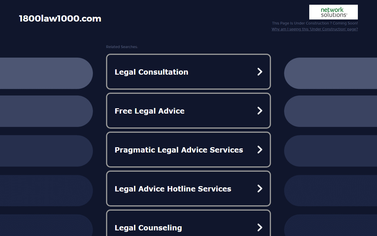 1800law1000.com screenshot