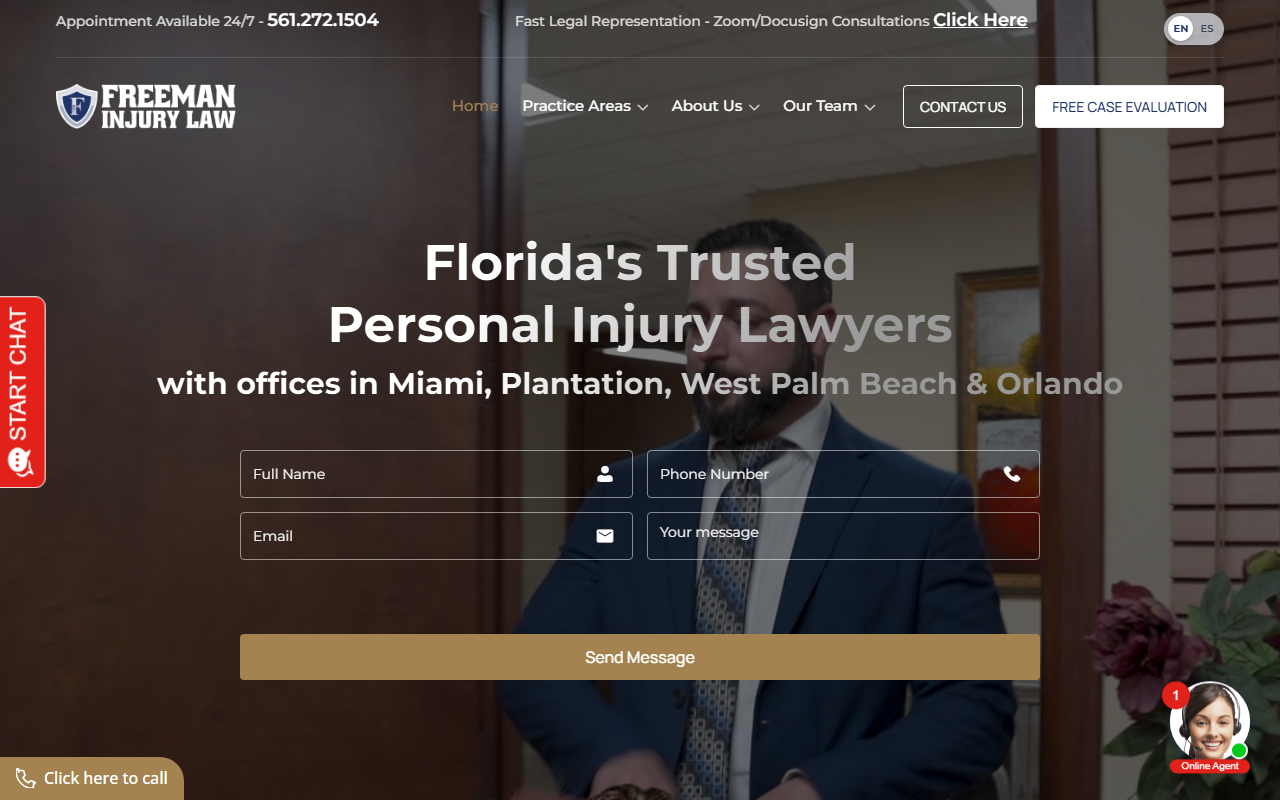 1800lawcenters.com screenshot