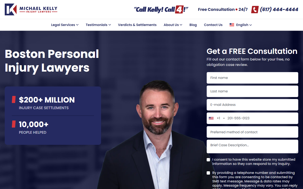 1800lawguys.com screenshot