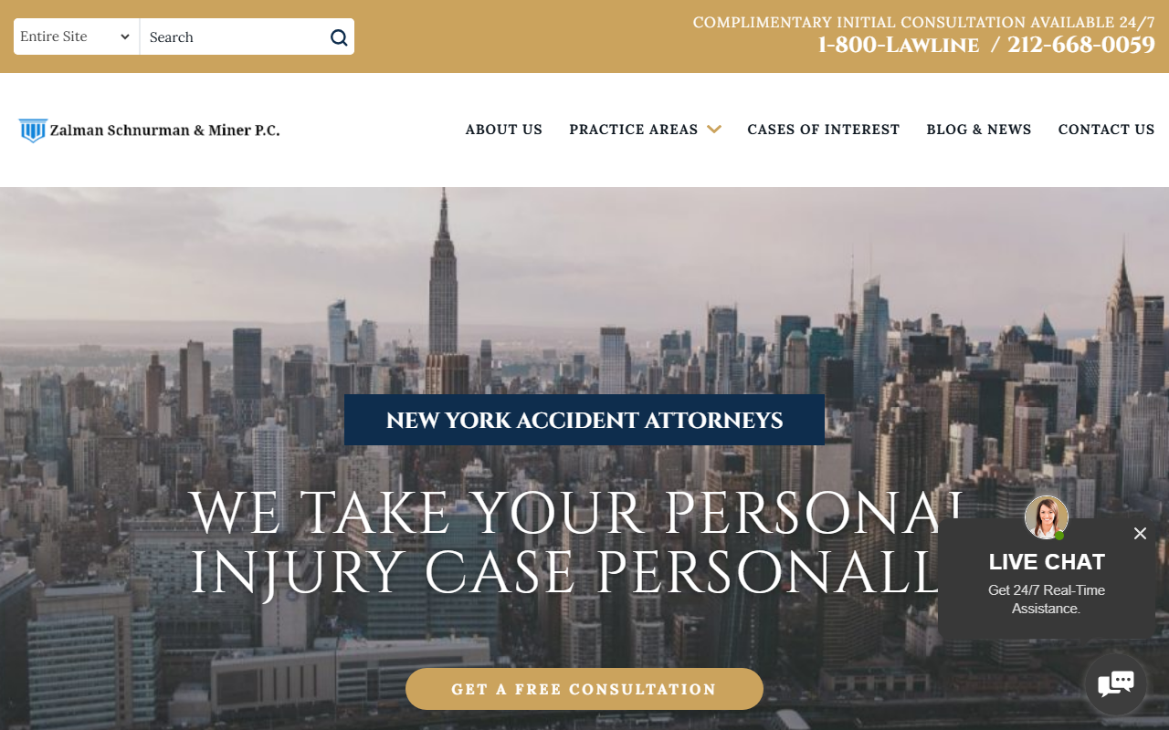 1800lawline.com screenshot