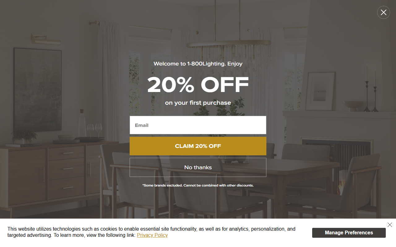 1800lihgting.com screenshot