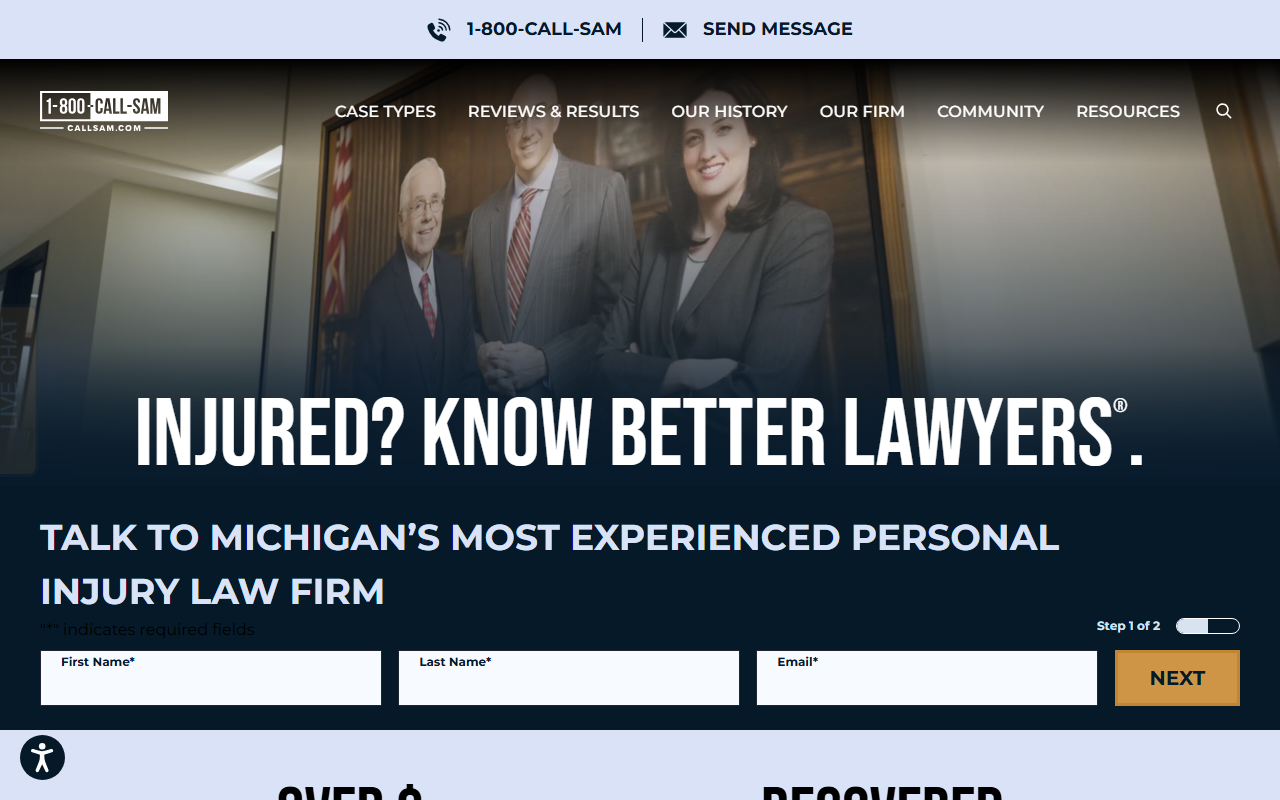 1800llamasam.com screenshot