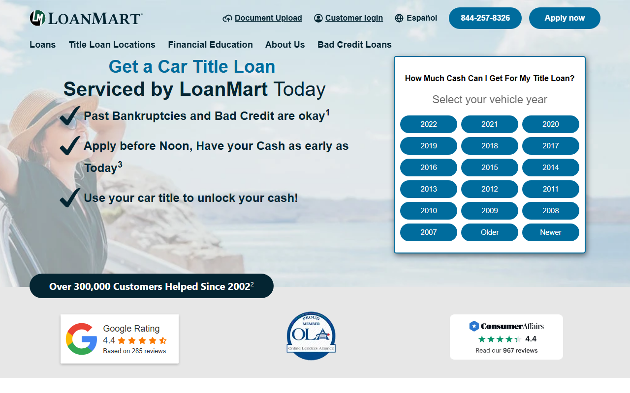 1800loanmart.com screenshot