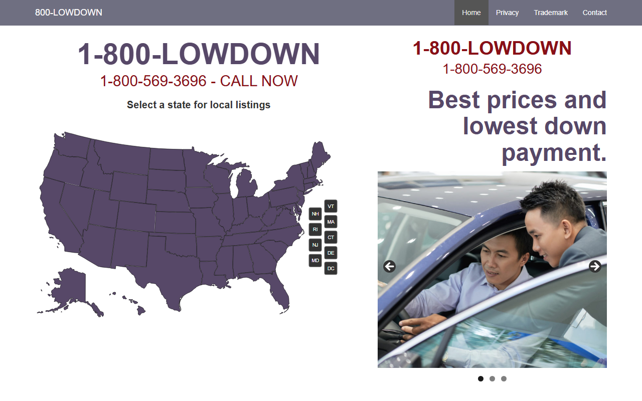 1800lowdown.com screenshot