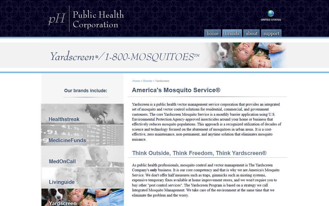 1800mosquito.com screenshot