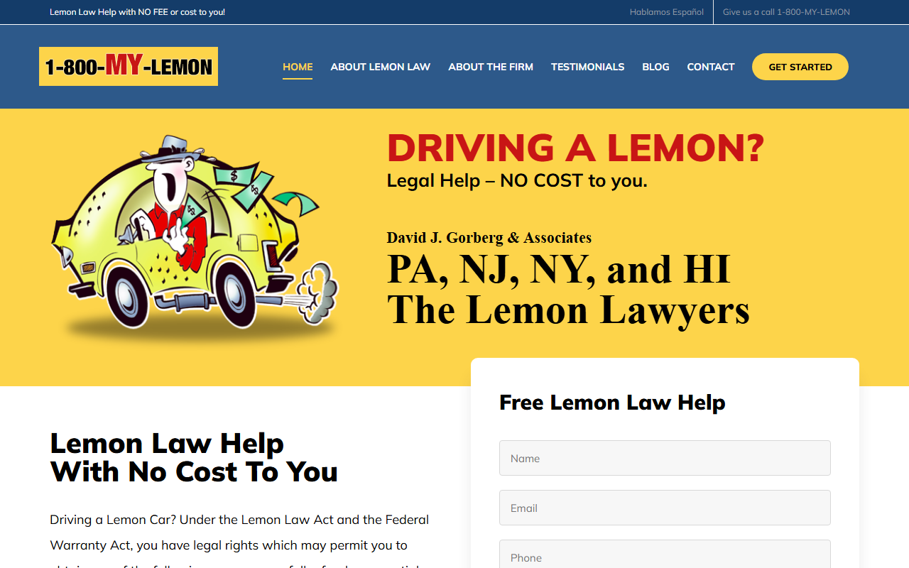 1800mylemon.com screenshot