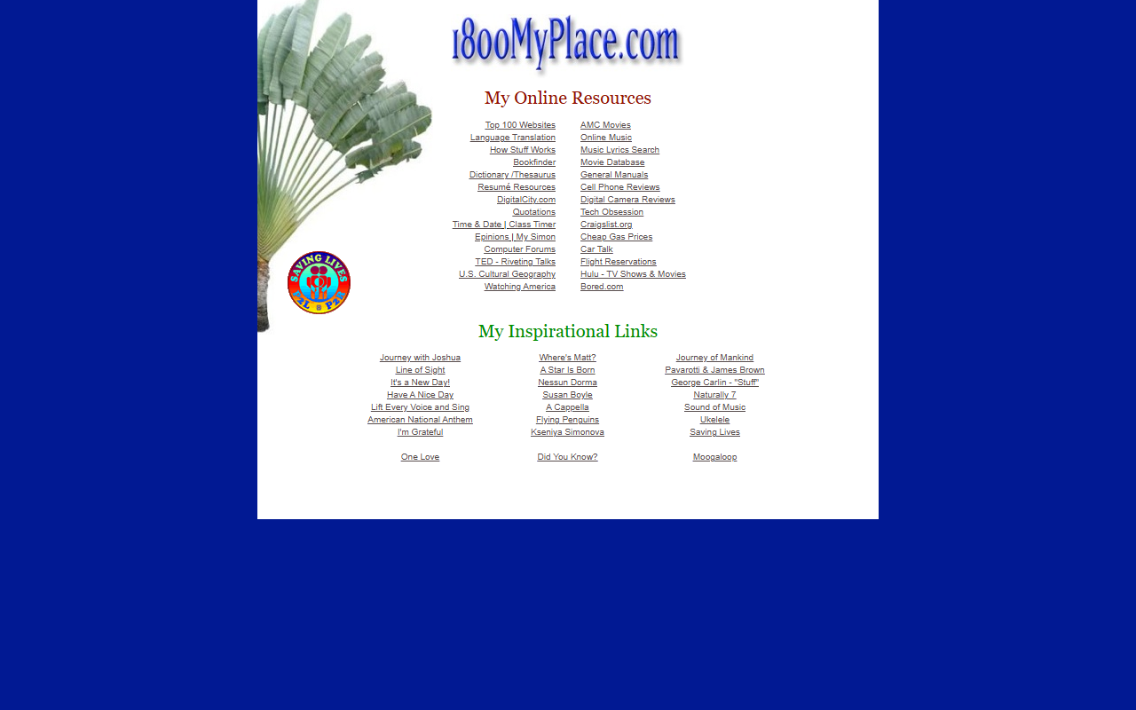 1800myplace.com screenshot