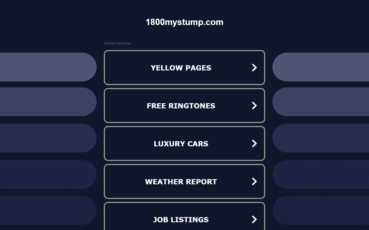 1800mystump.com screenshot