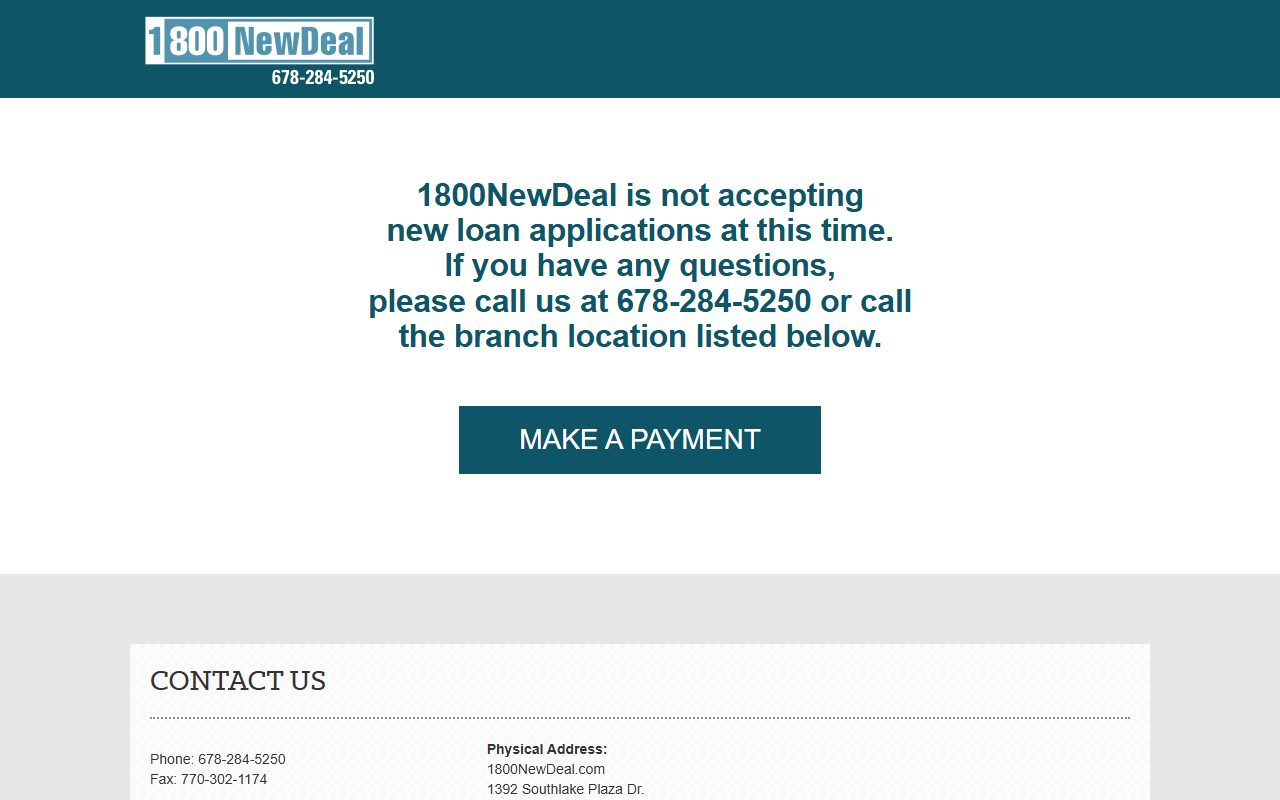 1800newdeal.com screenshot