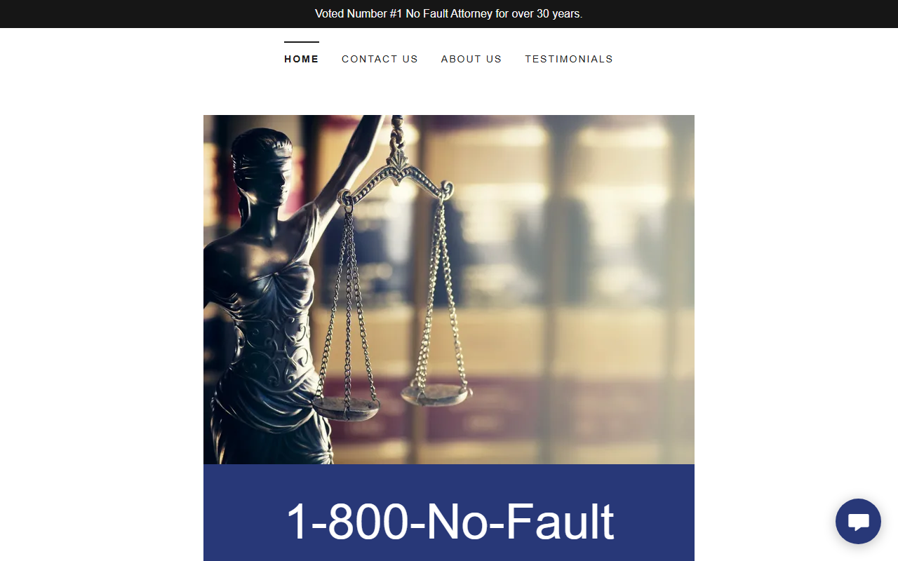 1800nofaultlaw.com screenshot