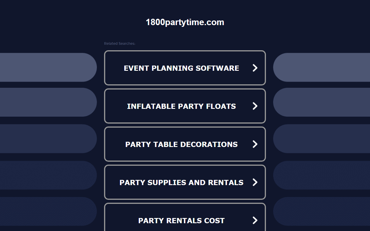 1800partytime.com screenshot