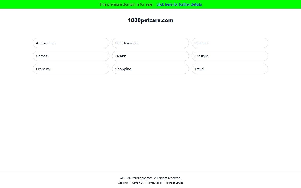 1800petcare.com screenshot