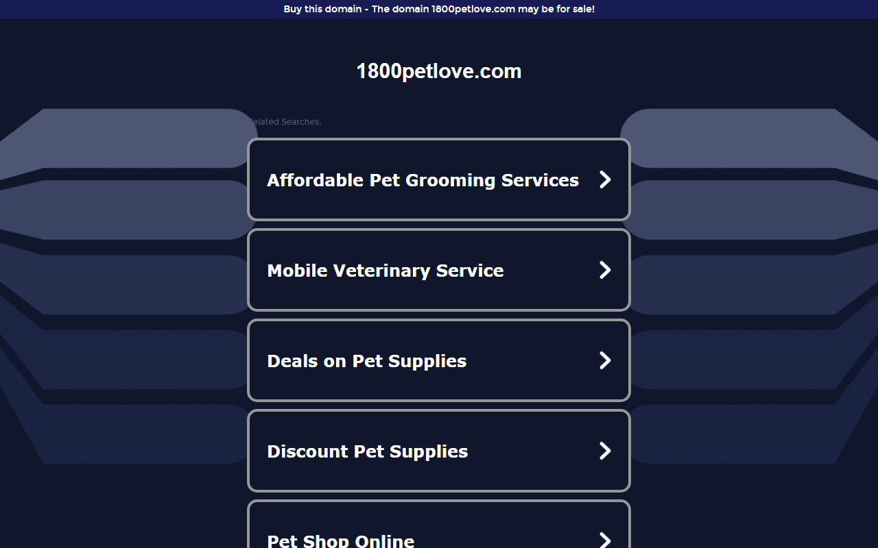1800petlove.com screenshot