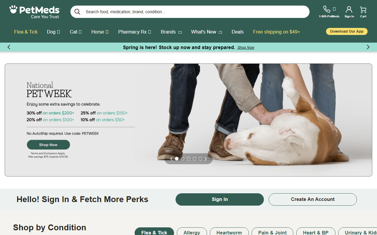 1800petmesds.com screenshot