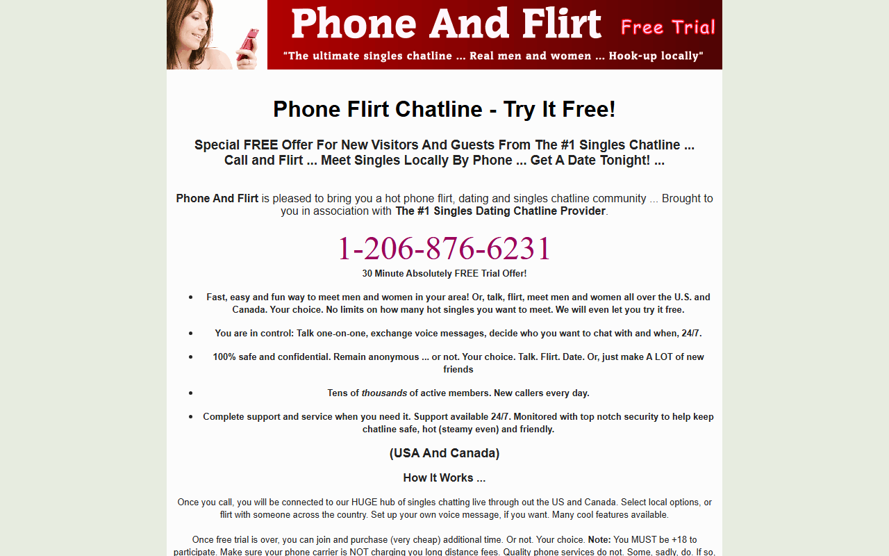 1800phonechat.com screenshot