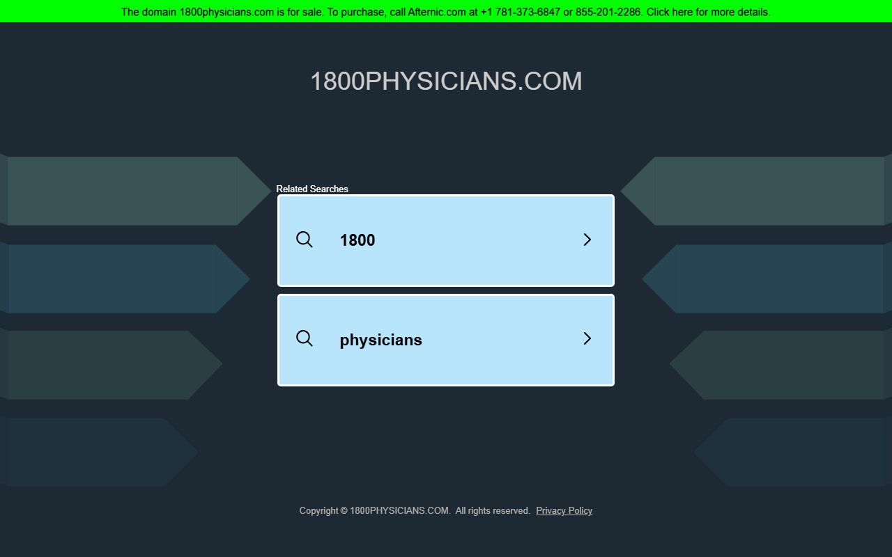 1800physicians.com screenshot