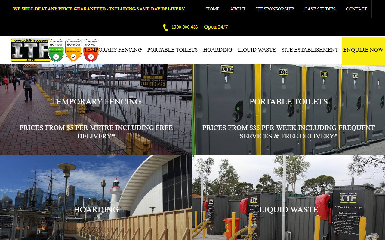 1800portaloo.com screenshot