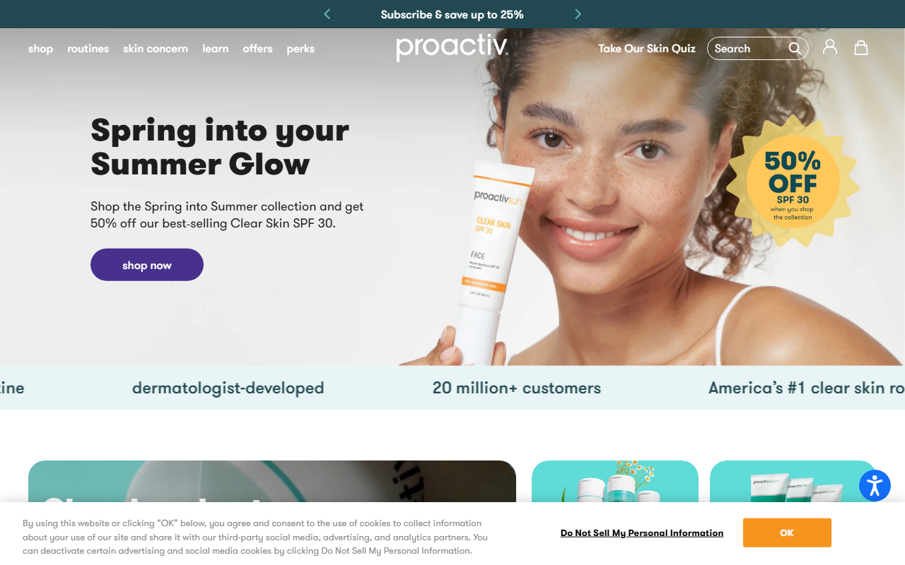 1800proactiv.com screenshot
