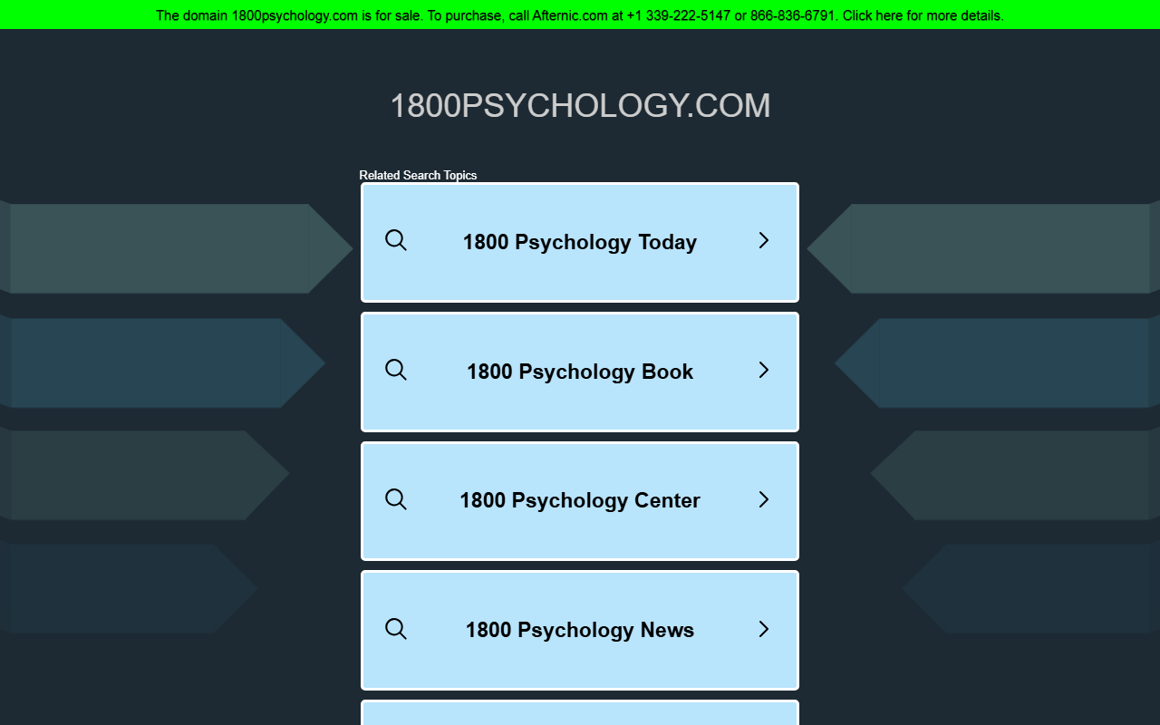 1800psychology.com screenshot