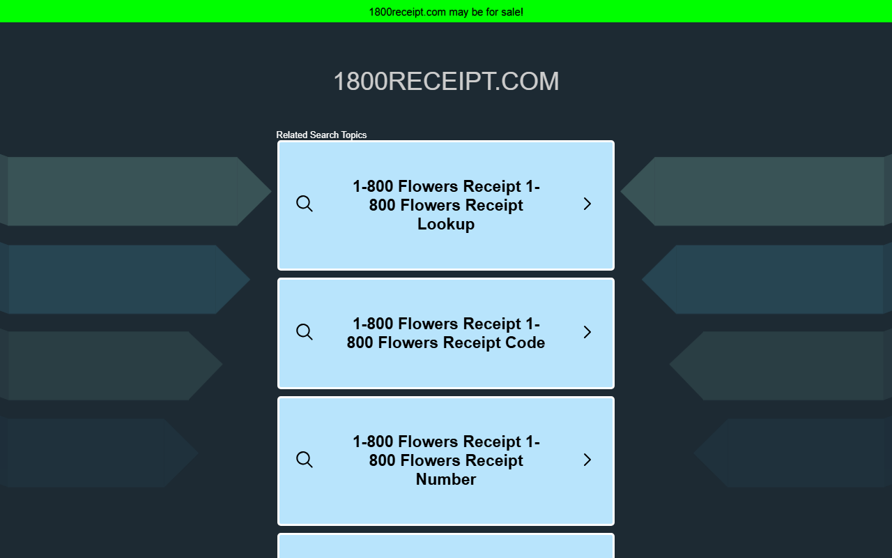 1800receipt.com screenshot