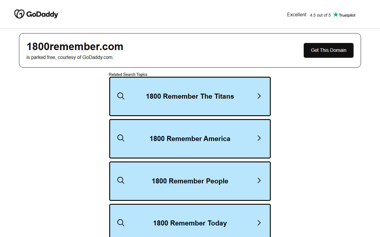 1800remember.com screenshot