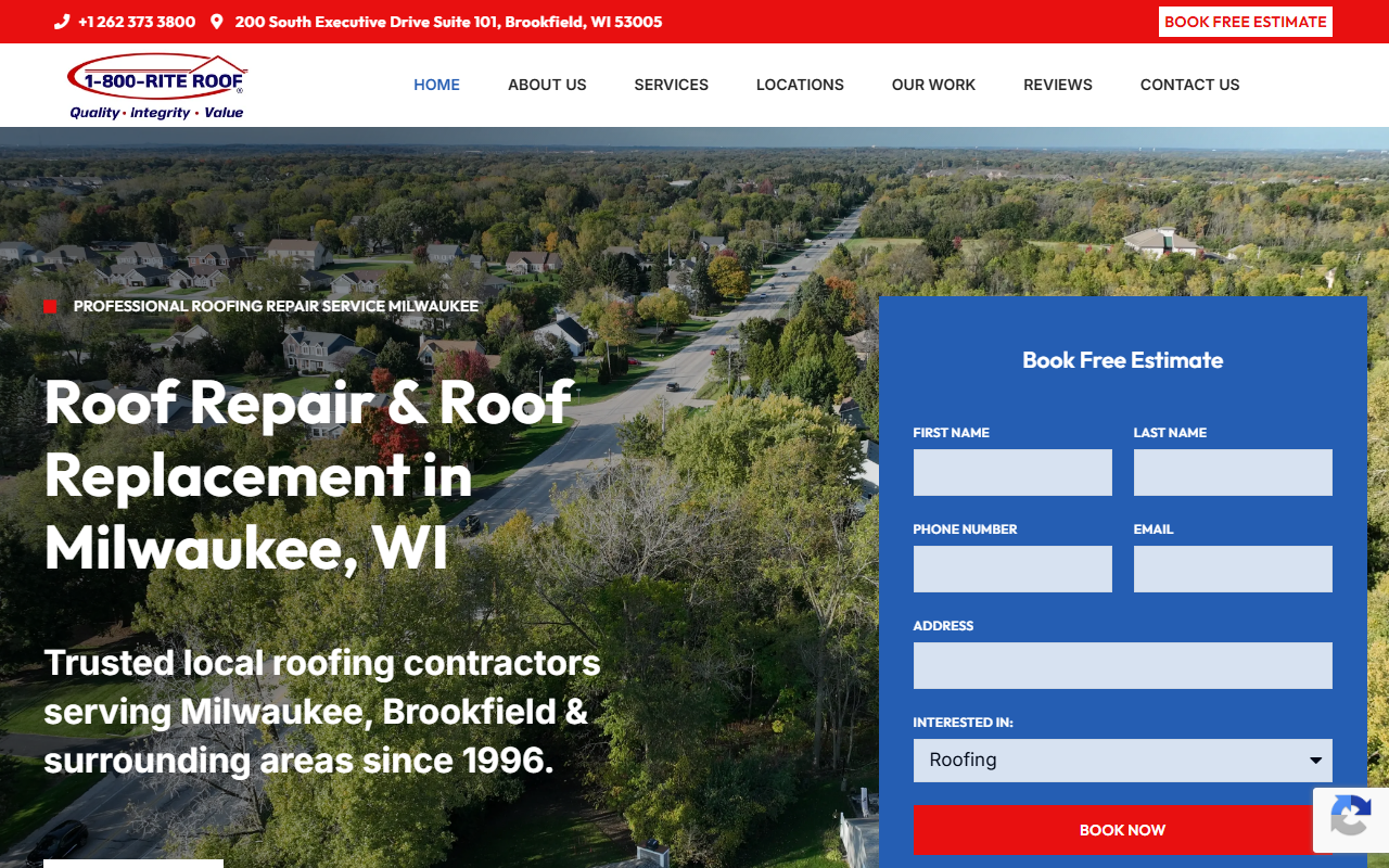 1800riteroof.com screenshot