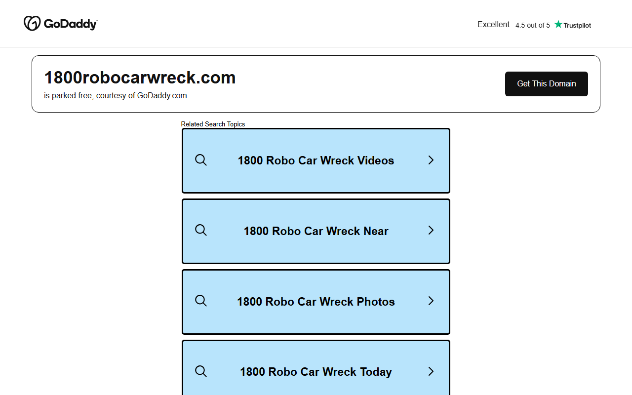 1800robocarwreck.com screenshot