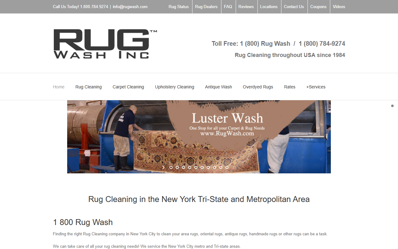 1800rugwash.com screenshot