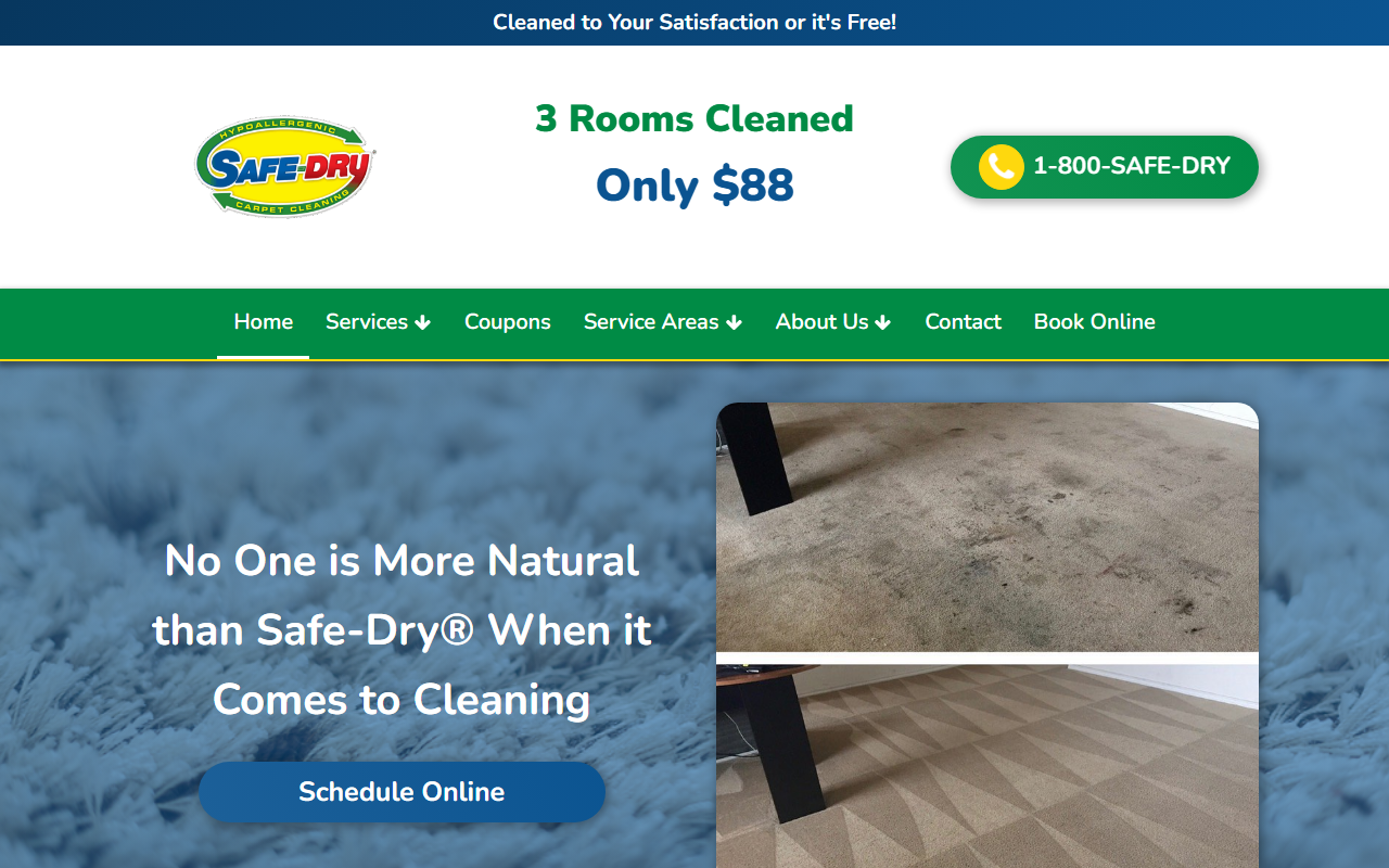 1800safedry.com screenshot