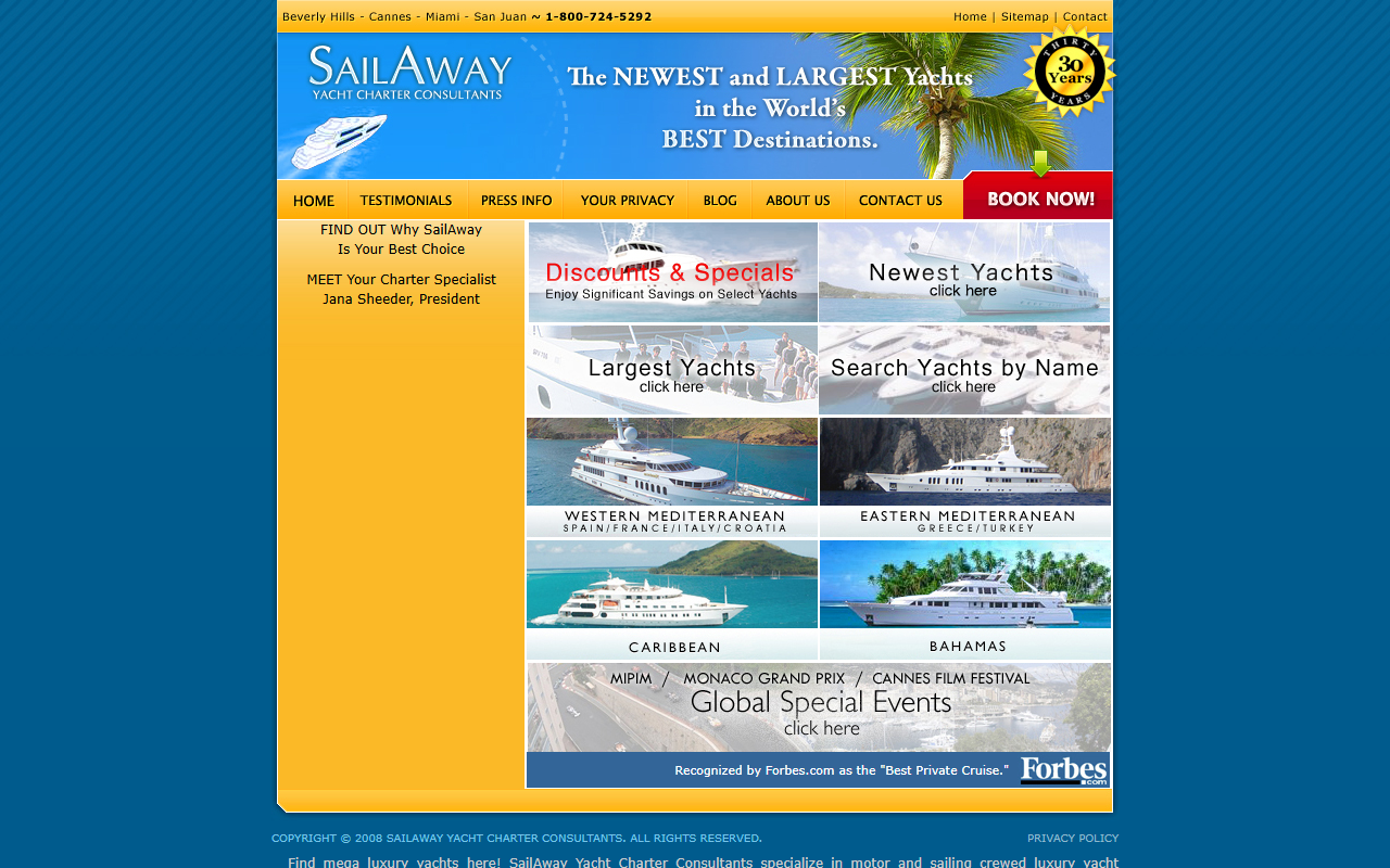 1800sailaway.com screenshot