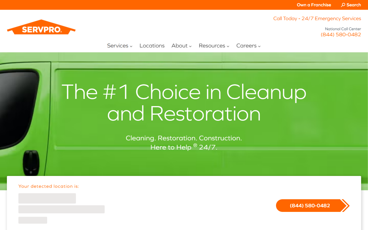 1800servpro.com screenshot