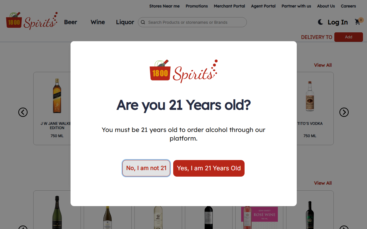 1800spirits.com screenshot