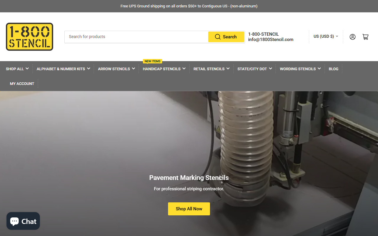 1800stencil.com screenshot