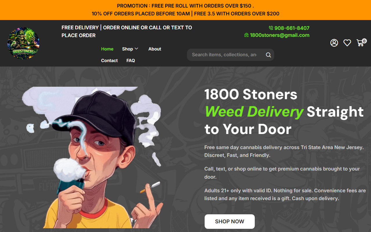 1800stoners.com screenshot