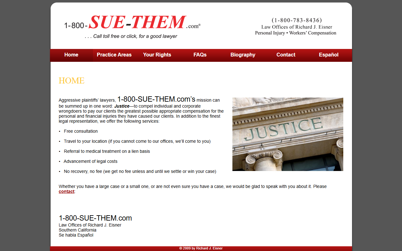 1800suethem.com screenshot