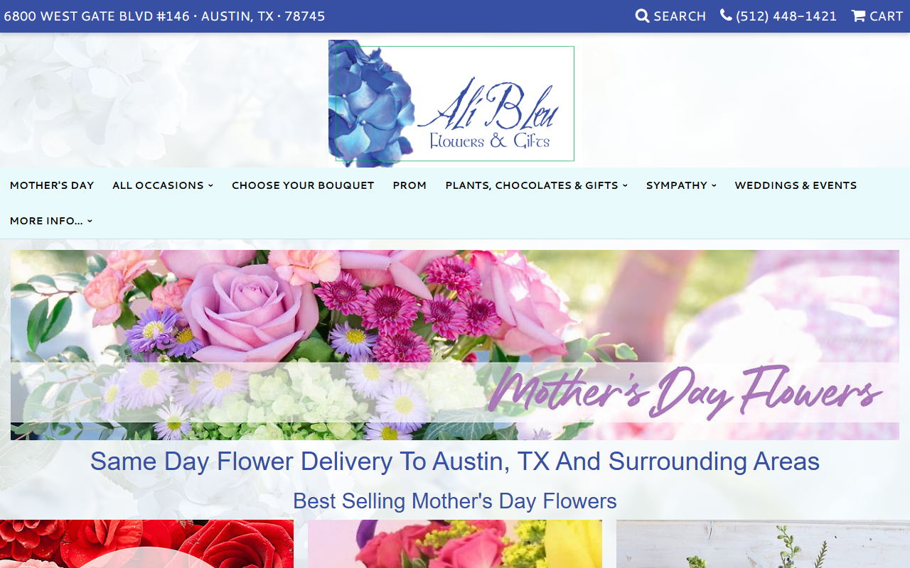 1800sunflorist.com screenshot