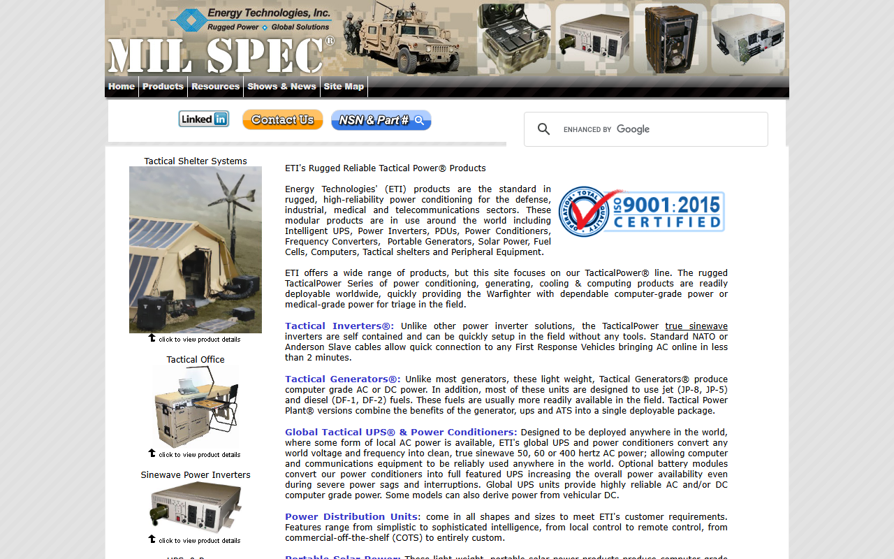 1800tactical.com screenshot