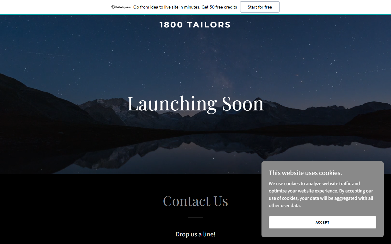 1800tailors.com screenshot