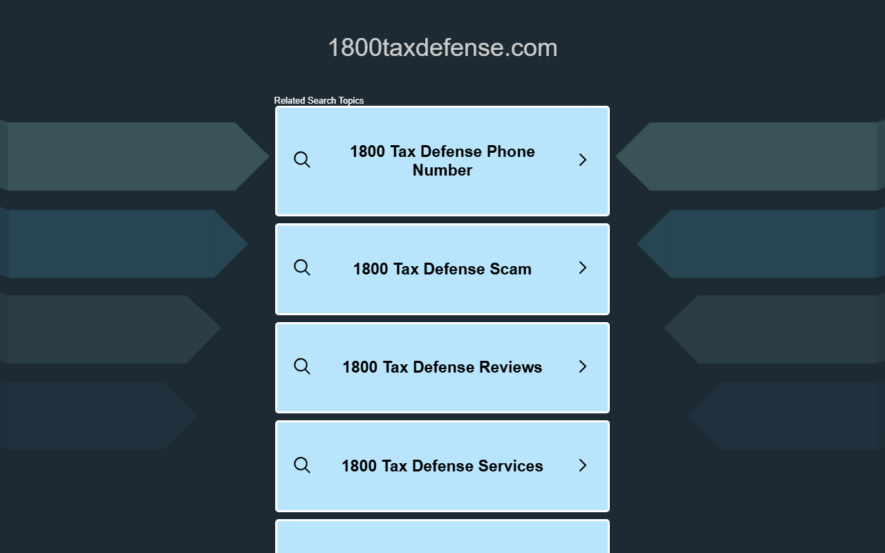 1800taxdefense.com screenshot